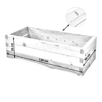 Holzhochbeet STARTER Set - L�rche Gr��e 1 - H�he 39cm