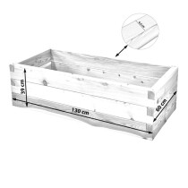 Holzhochbeet STARTER Set - "Lärche" Größe 1 - Höhe 39cm