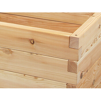 Holzhochbeet STARTER Set - Lrche Gre 1 - Hhe 65cm