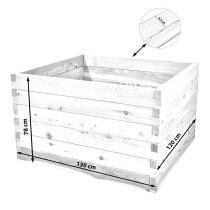 Holzhochbeet STARTER Set - "Lärche" Größe 2 - Höhe 78cm