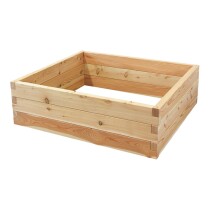 Holzhochbeet PREMIUM Set - "Lärche" Größe 2 - Höhe 39cm