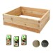 Hochbeet "Lärche" 130x120cm - Premium-Set - 39cm Höhe