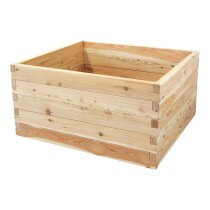 Holzhochbeet PREMIUM Set - "Lärche" Größe 2 - Höhe 65cm