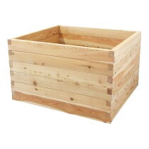 Holzhochbeet PREMIUM Set - "Lärche" Größe 2 - Höhe 78cm