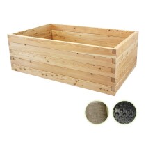 Holzhochbeet STARTER Set - "Lärche" Größe 3 - Höhe 65cm