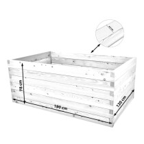 Holzhochbeet STARTER Set - "Lärche" Größe 3 - Höhe 78cm