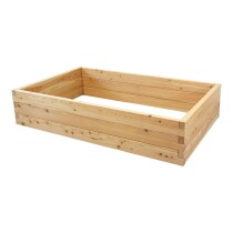 Holzhochbeet PREMIUM Set - "Lärche" Größe 3 - Höhe 39cm