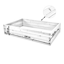 Holzhochbeet PREMIUM Set - "Lärche" Größe 3 - Höhe 39cm