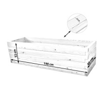 Holzhochbeet STARTER Set - "Lärche" Größe 4 - Höhe 52cm