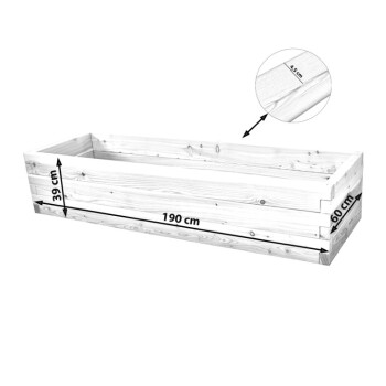 Holzhochbeet PREMIUM Set - L�rche Gr��e 4 - H�he 39cm