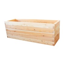 Holzhochbeet PREMIUM Set - "Lärche" Größe 4 - Höhe 65cm