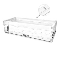 Holzhochbeet STARTER Set - "Lärche" Größe 4 Plus - Höhe 52cm