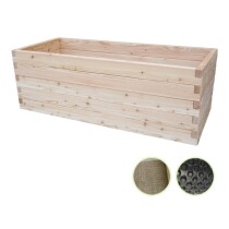 Holzhochbeet STARTER Set - "Lärche" Größe 4 Plus - Höhe 65cm