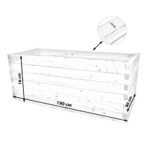 Holzhochbeet STARTER Set - "Lärche" Größe 4 Plus - Höhe 78cm