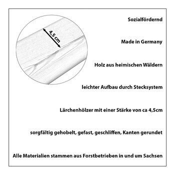 Hochbeet Douglasie 200x100x52cm