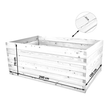 Hochbeet Douglasie 200x100x78cm