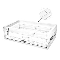 Hochbeet "Lärche" Größe 5 - 120x80x39cm