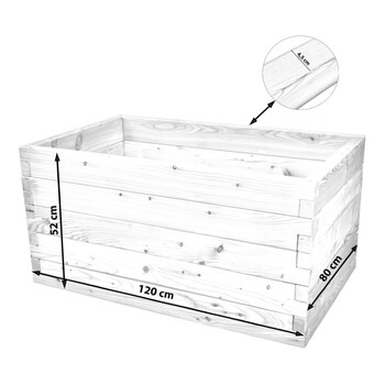 Hochbeet L�rche Gr��e 5 - 120x80x65cm