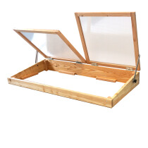 Frühbeet Aufsatz für Hochbeet "Lärche" 130x60cm