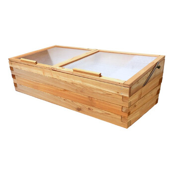 Hochbeet-Fr�hbeet Set L�rche 130x60cm - H�he 48cm