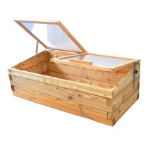 Hochbeet-Frühbeet Set "Lärche" 130x60cm - Höhe 61cm