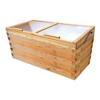 Hochbeet-Fr�hbeet Set L�rche 130x60cm - H�he 74cm