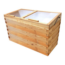 Hochbeet-Fr�hbeet Set L�rche 130x60cm - H�he 87cm