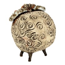 Außenkeramik handgefertigt Berta Bronze