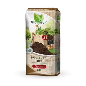 Bio-Erde fr Rollibeet Quadro versiegelte Flche Hhe 78cm