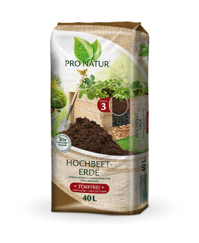 Bio-Erde Set für Rollibeet "Quadro" versiegelte Fläche Höhe 52cm