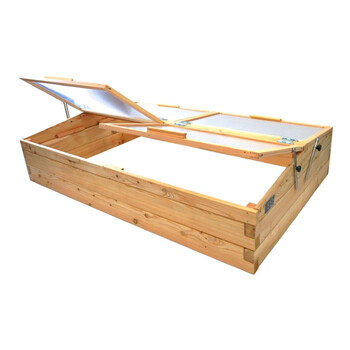 Hochbeet-Fr�hbeet Set L�rche 190x120cm - H�he 87cm