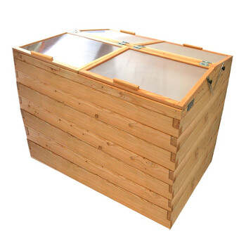 Hochbeet-Fr�hbeet Set L�rche 190x120cm - H�he 100cm