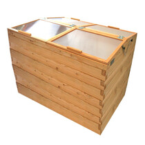 Hochbeet-Fr�hbeet Set L�rche 190x120cm - H�he 100cm