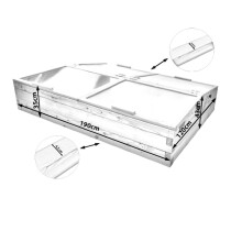 Hochbeet-Frühbeet Set "Lärche" 190x120cm - Höhe 35cm