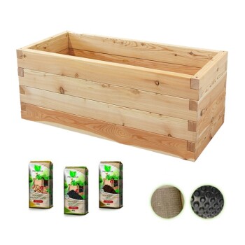 Hochbeet "Lärche" 130x60cm - Premium-Set