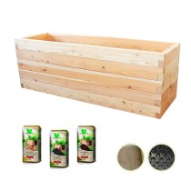 Hochbeet "Lärche" 190x60cm - Premium-Set