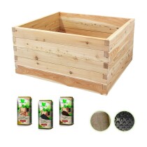 Hochbeet "Lärche" 130x120cm - Premium-Set